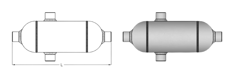 Pipe Gauge 90° Syphon Main View